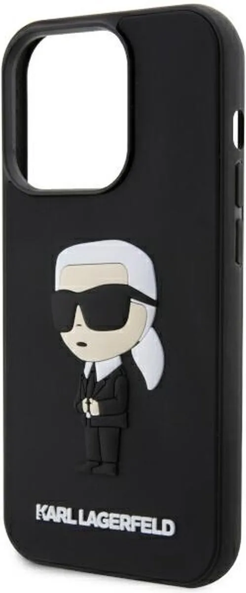 Karl Lagerfeld KLHCP14L3DRKINK Hoesje iPhone 14 Pro - Zwart - afbeelding 6 van 6