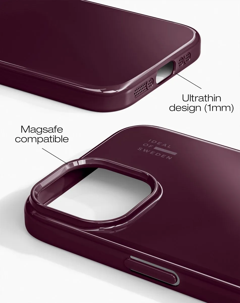 iDeal of Sweden iPhone 13/14/15/16E Slim Case MagSafe Glossy Cherry
