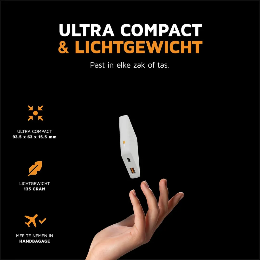 Xtorm Go2 Powerbank XG2050 5.000mAh - 2x USB - Wit