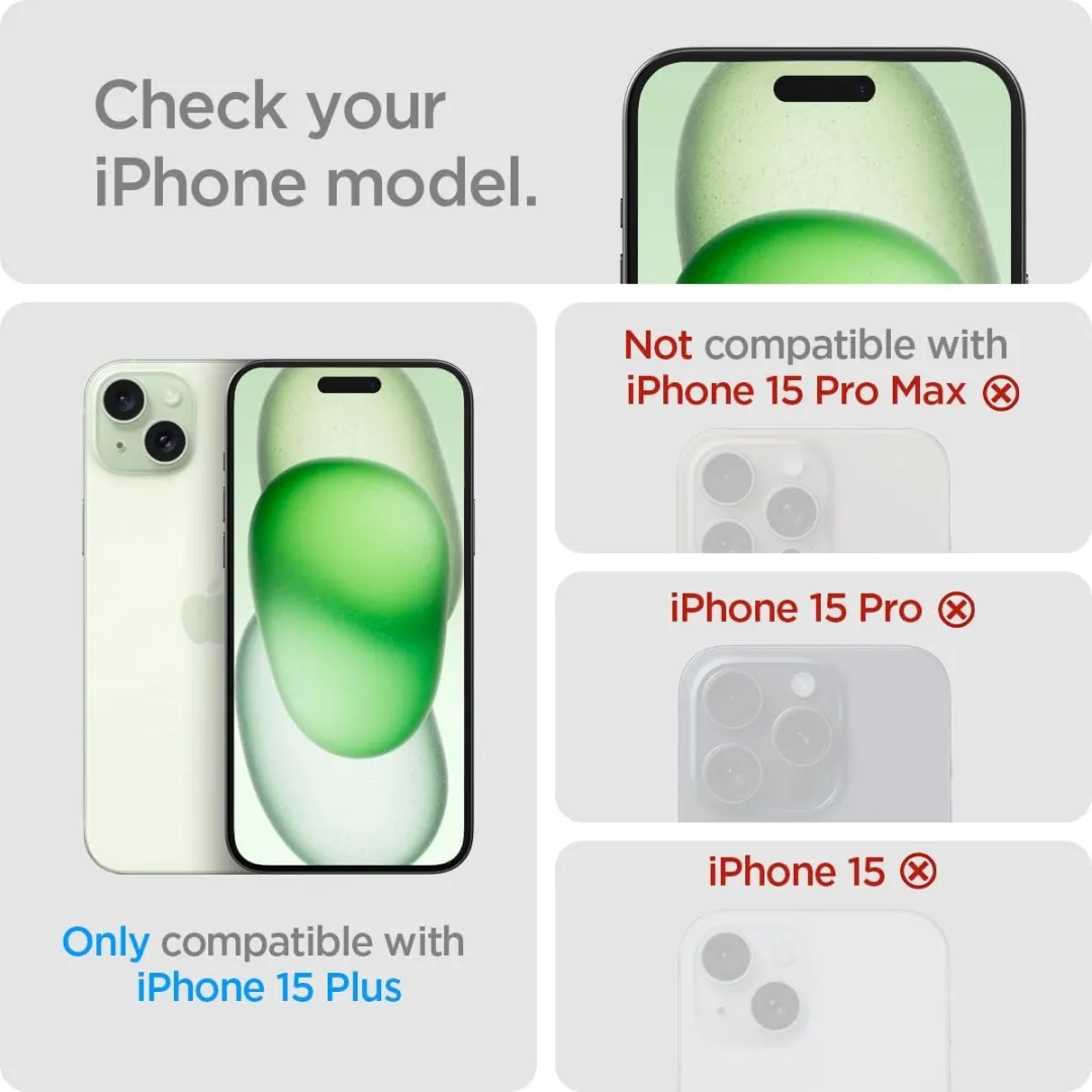 Spigen Glass.tR EZ Fit iPhone 15 Plus Privacy Screenprotector - Zwart