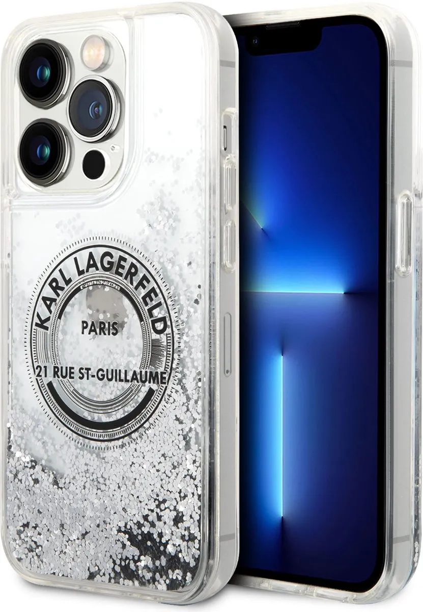 Karl Lagerfeld Liquid Glitter Back Case iPhone 14 Pro