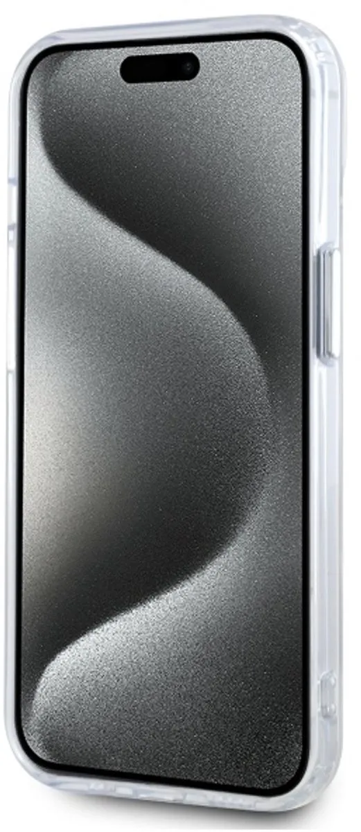 Karl Lagerfeld KLHMP15MHLHSC Hardcase Metaal iPhone 15 Plus - Transparent