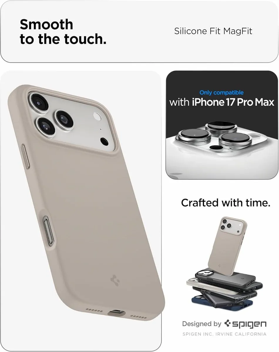 Spigen ACS06804 Hoesje iPhone 17 Pro Max - Stone