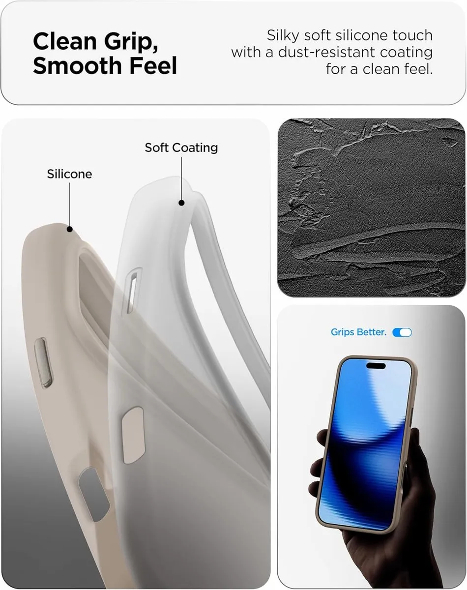 Spigen ACS06804 Hoesje iPhone 17 Pro Max - Stone