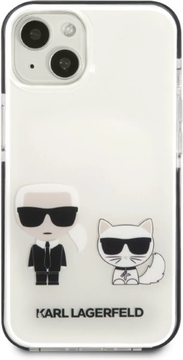 Karl Lagerfeld KLHCP13STPEKCW Hoesje iPhone 13 mini - Wit