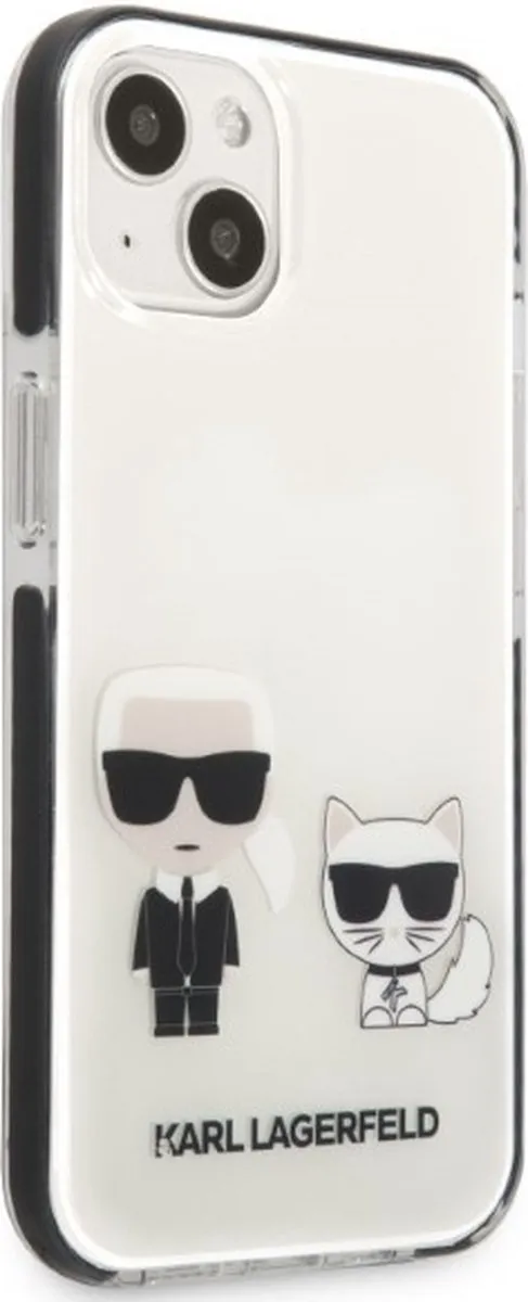 Karl Lagerfeld KLHCP13STPEKCW Hoesje iPhone 13 mini - Wit