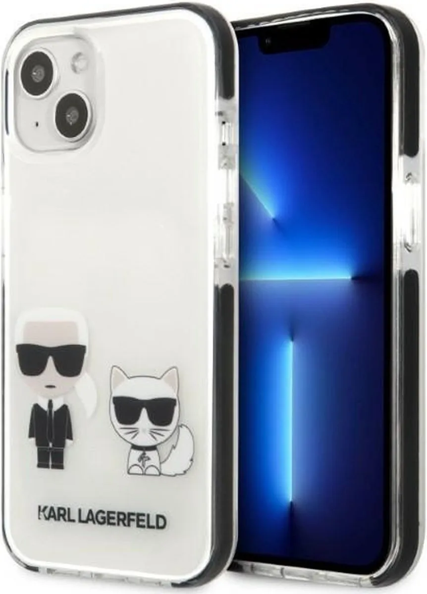 Karl Lagerfeld KLHCP13STPEKCW Hoesje iPhone 13 mini - Wit