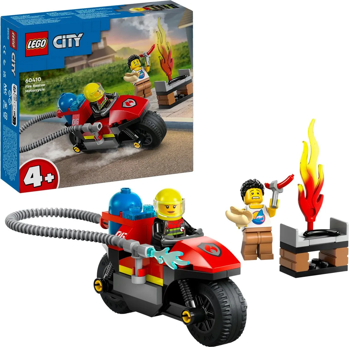 LEGO City Brandweermotor 60410 - 2 Minifiguren