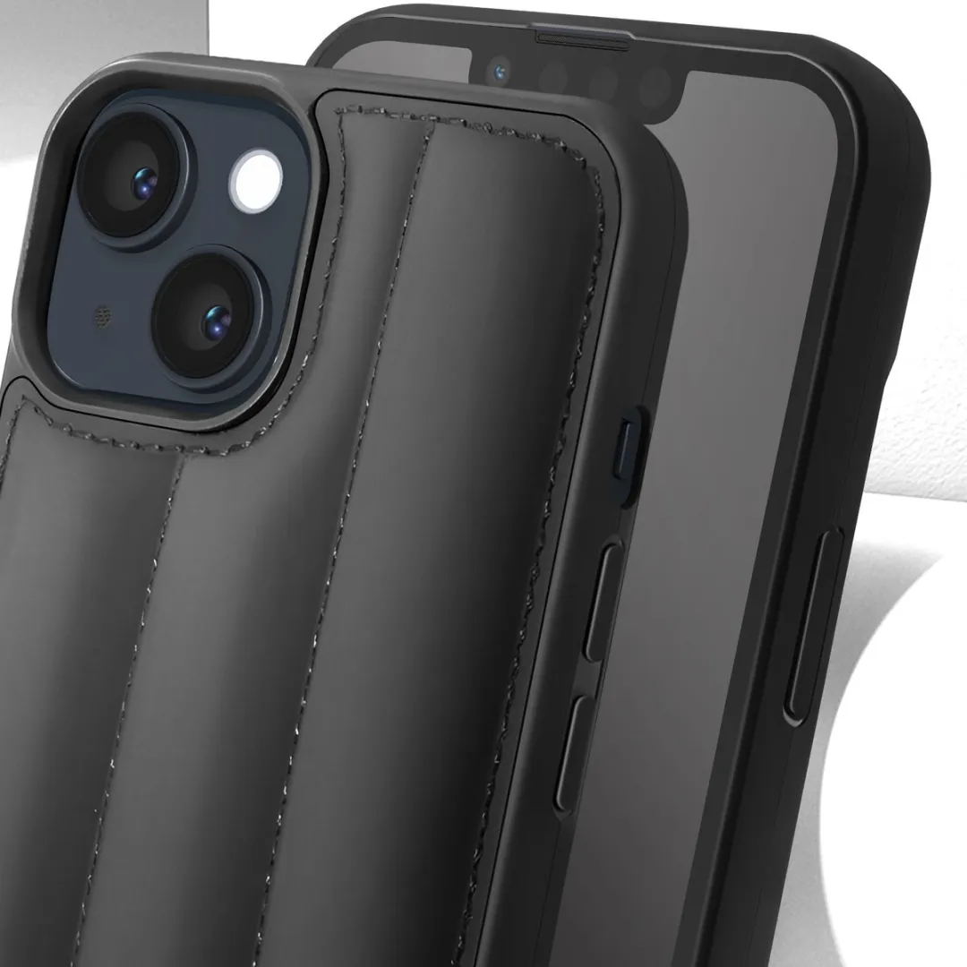 Karl Lagerfeld iPhone 14 Plus Backcase - Effen Zwart - Kunstleer - 3666339077723