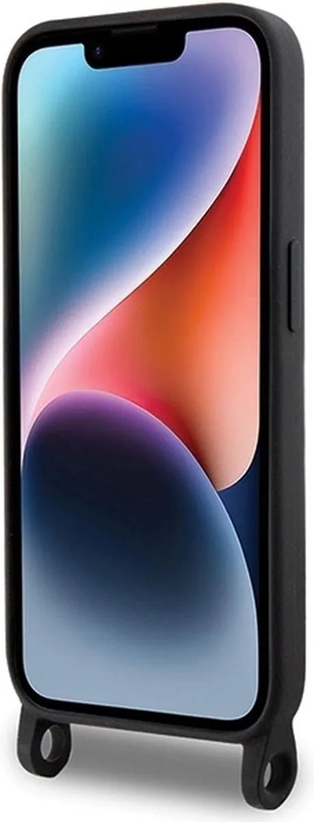 Karl Lagerfeld Ikonik Siliconen Hoesje iPhone 15 Pro Max - Zwart
