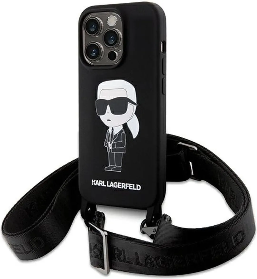 Karl Lagerfeld Ikonik Siliconen Hoesje iPhone 15 Pro Max