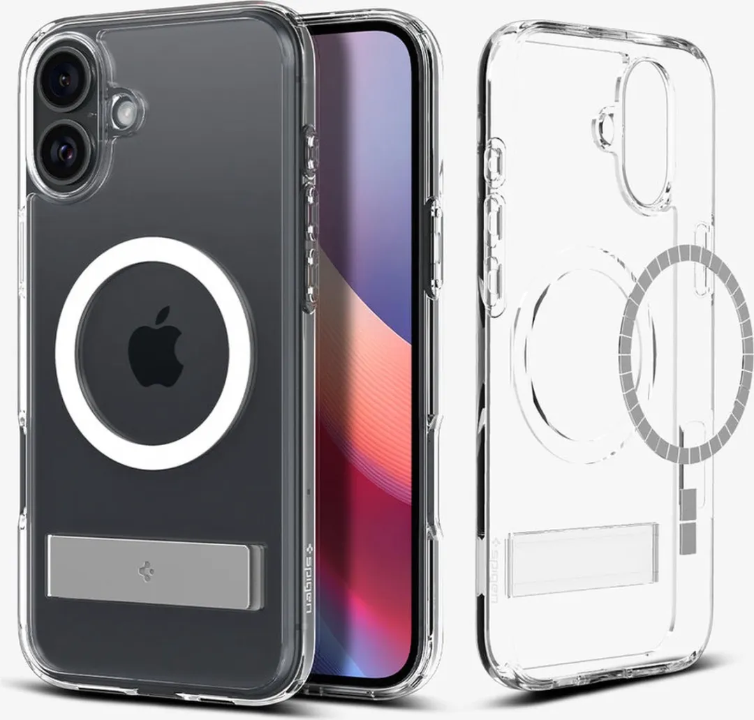 Spigen Ultra Hybrid S ACS08082 iPhone 16 Plus Hoes - Transparant