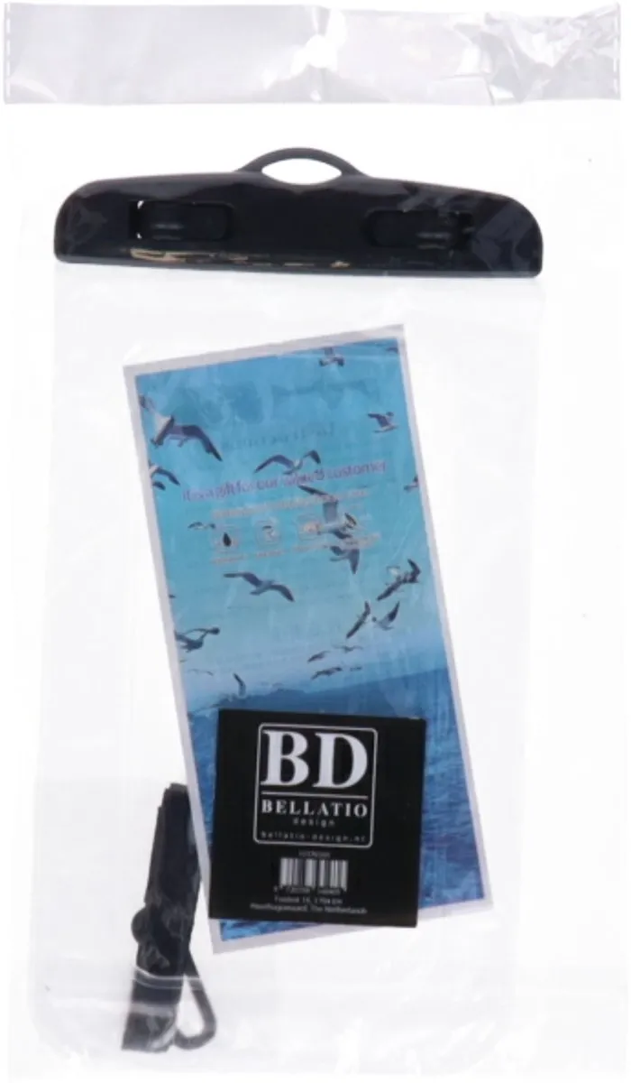Bellatio Design Telefoonhoesje Transparant - Waterdicht - 21x11,5cm