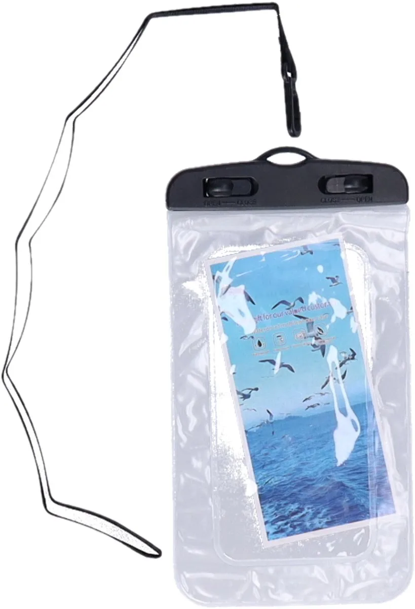 Bellatio Design Telefoonhoesje Transparant - Waterdicht - 21x11,5cm