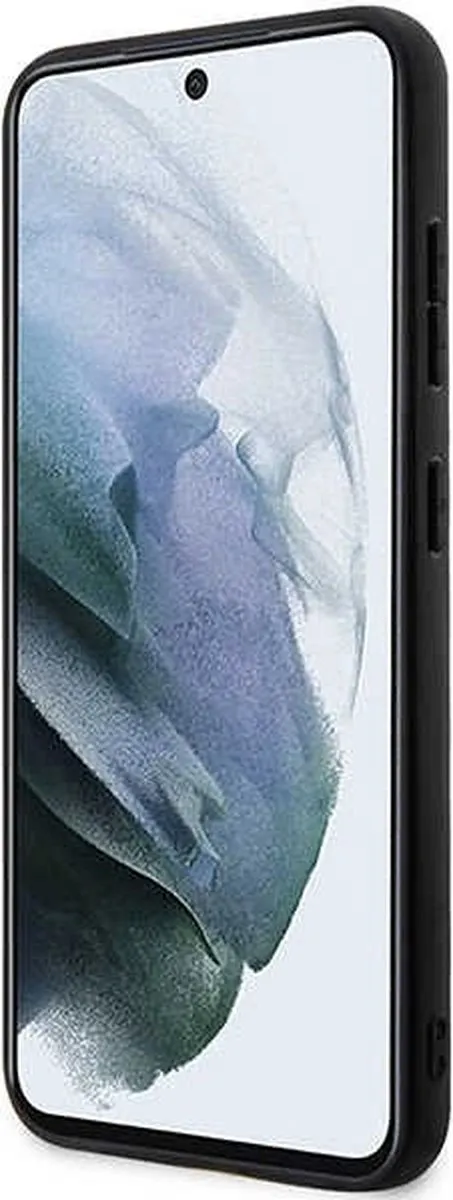 Karl Lagerfeld Saffiano Mono Metal Logo Hoesje Samsung Galaxy S24+ - Zwart