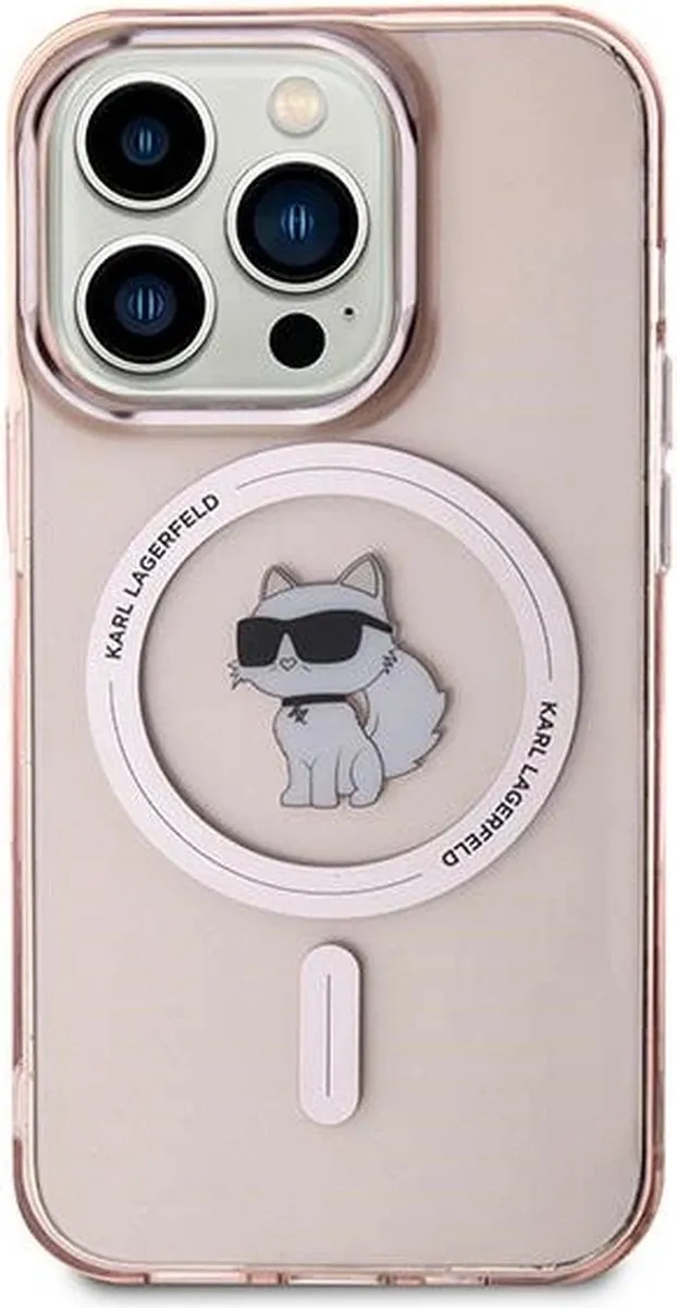 Karl Lagerfeld IML Choupette MagSafe Hoesje iPhone 14/Pro/Max - Roze - afbeelding 6 van 6