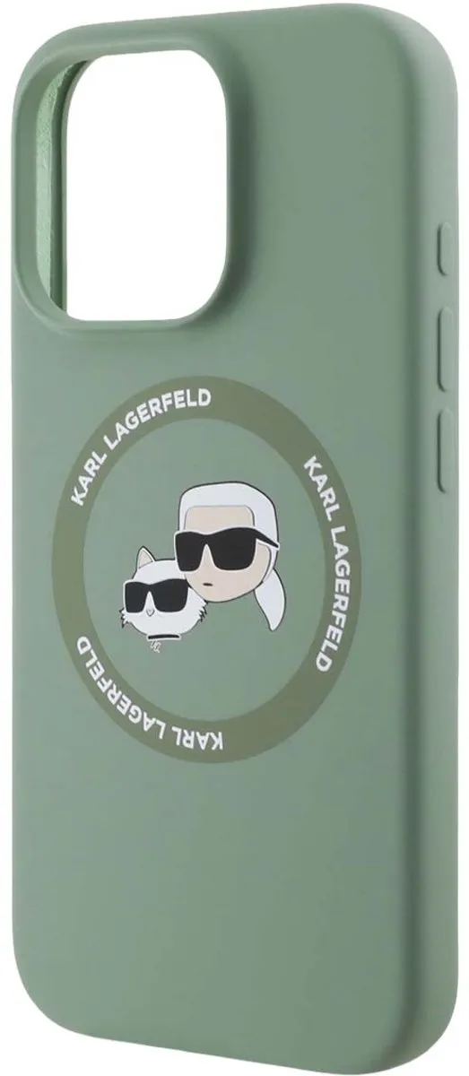 Karl Lagerfeld Hoesje iPhone 16 Pro Max MagSafe - Khaki KLHMP16XSKCHTCA