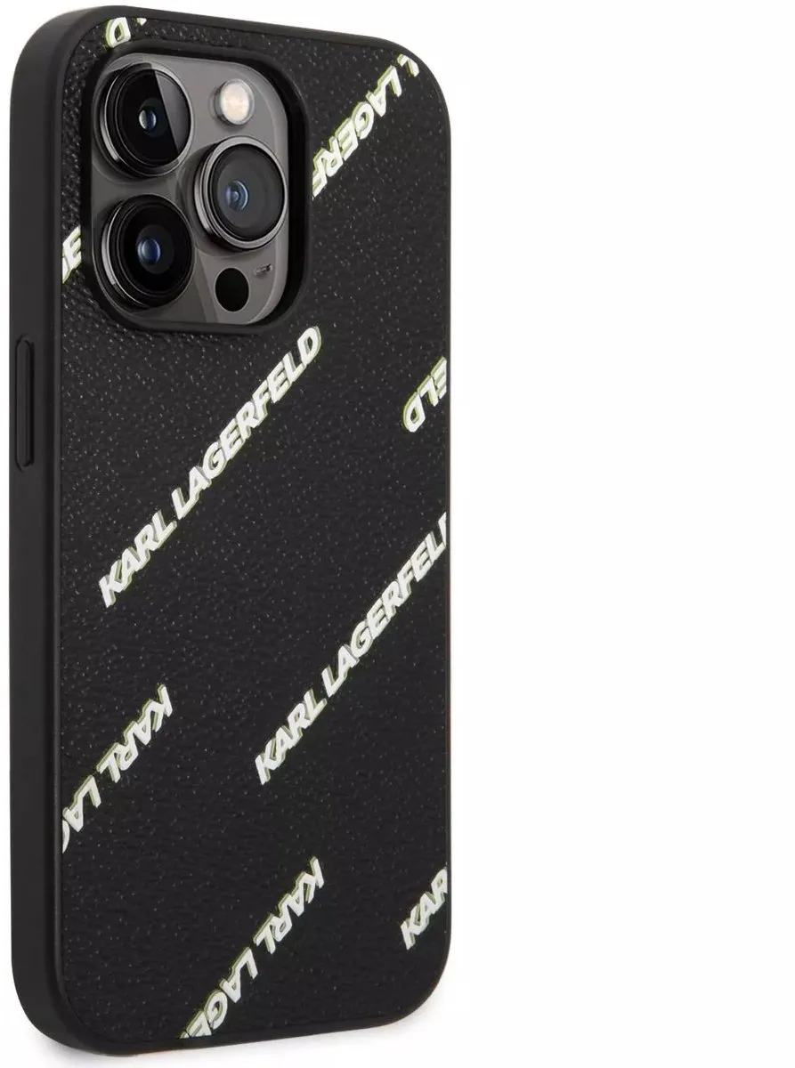 Karl Lagerfeld iPhone 14 Pro Back Cover - Zwart