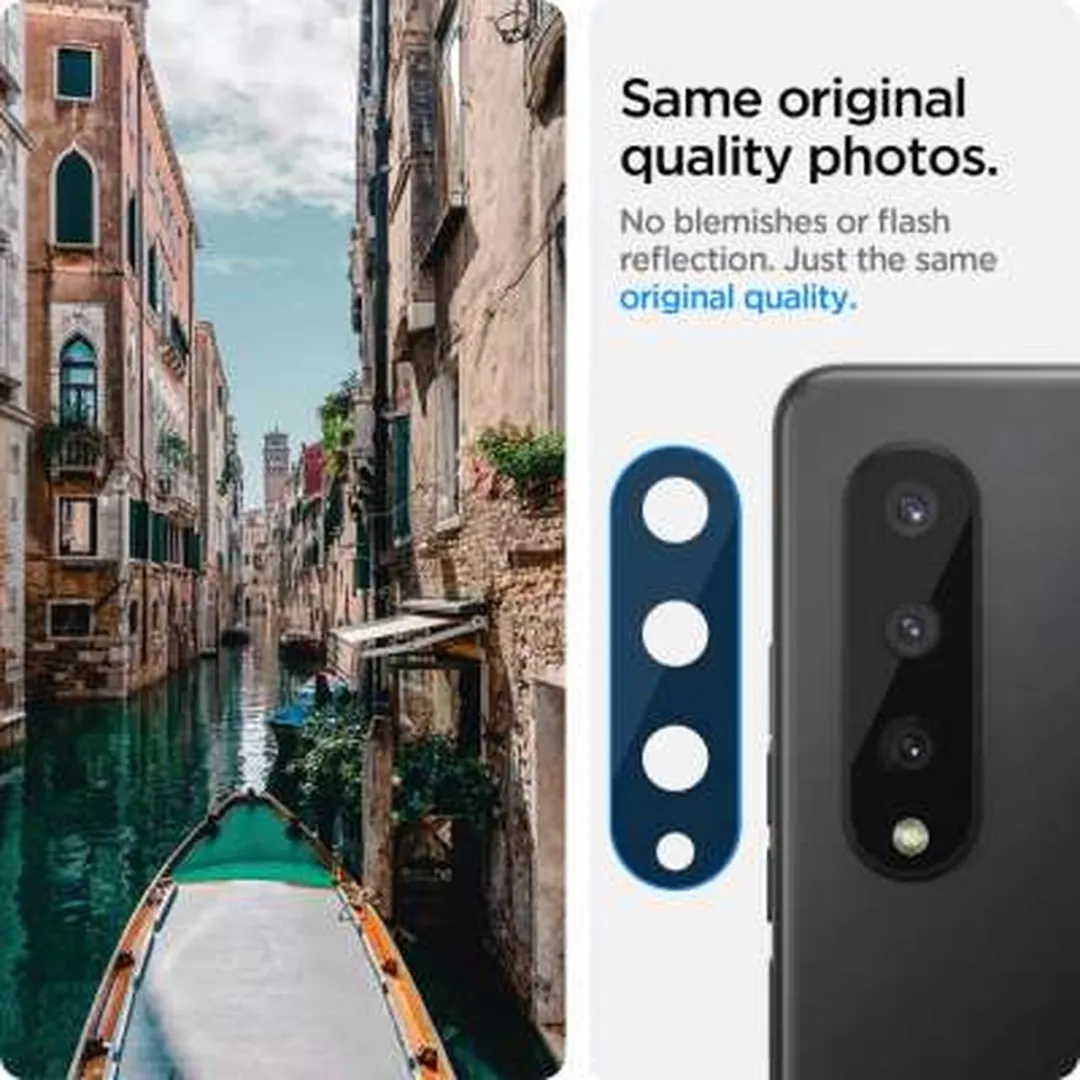 Spigen Camera Lens Glass Protector Samsung Galaxy Z Fold 3 - 2 Stuks - Zwart