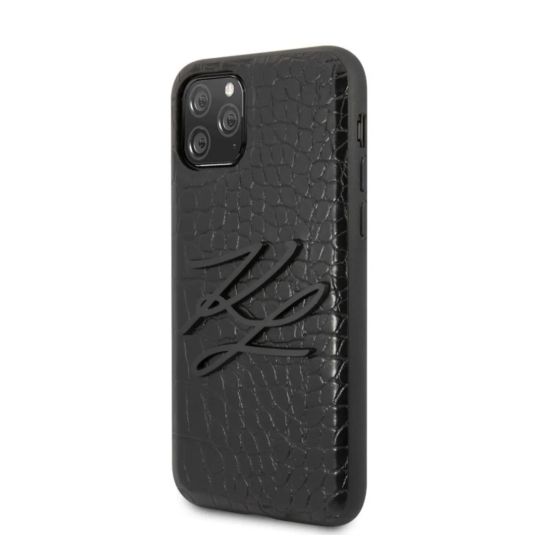 Karl Lagerfeld KLHCN58CRKBK Hoesje - iPhone 11 Pro - Zwart