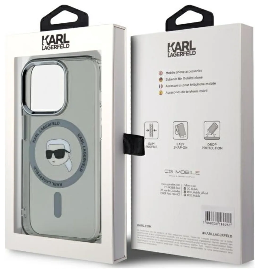 Karl Lagerfeld Hardcase iPhone 15 Pro - Transparent