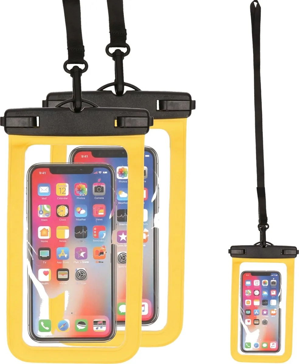Bellatio Design Waterdicht Telefoonhoesje Geel