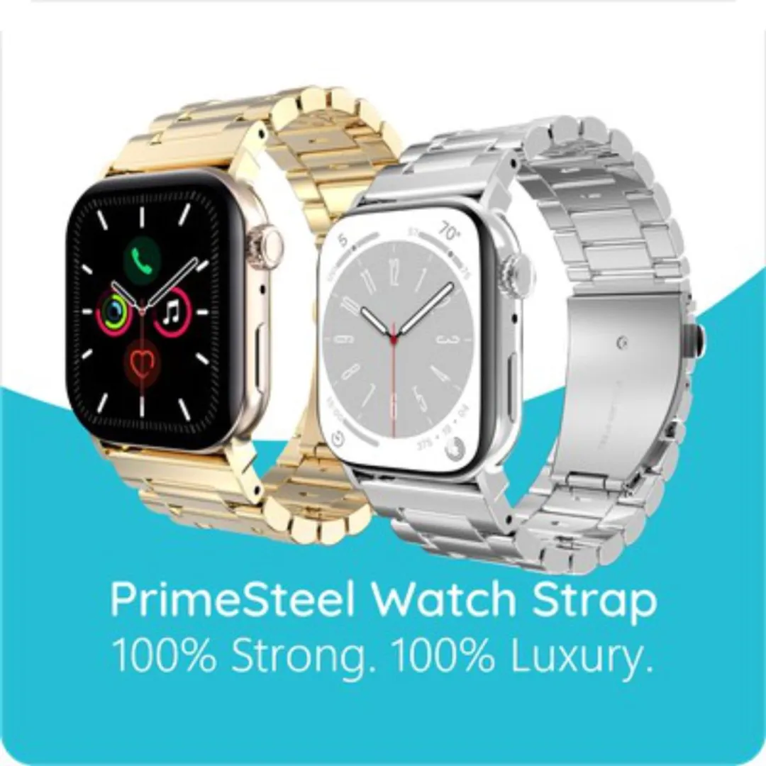 Just in Case PrimeSteel Apple Watch Bandje - Zilver - One Size