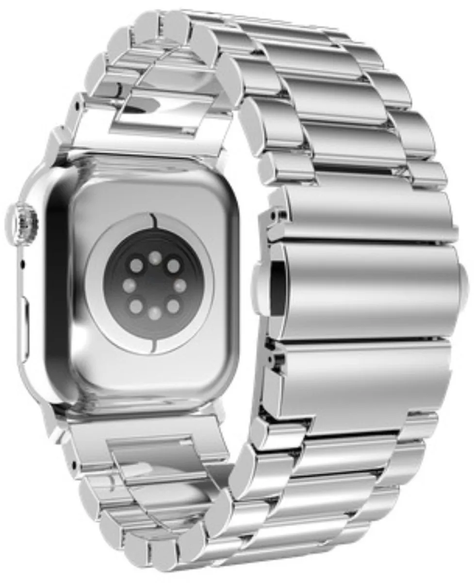 Just in Case PrimeSteel Apple Watch Bandje - Zilver - One Size - afbeelding 6 van 6