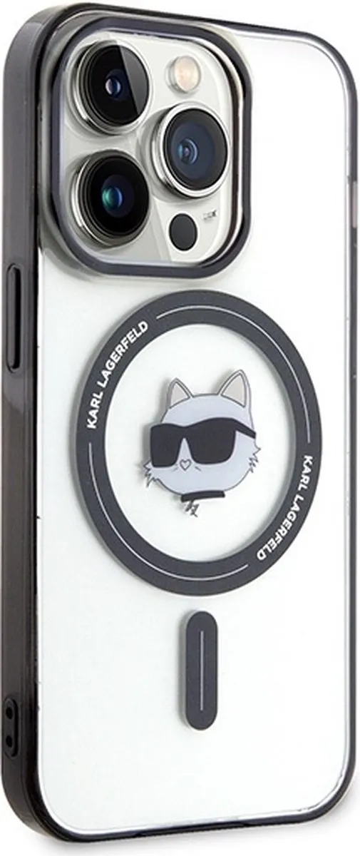 Karl Lagerfeld KLHMP15XHCHNOTK iPhone 15 Pro Max Hardcase - Transparant