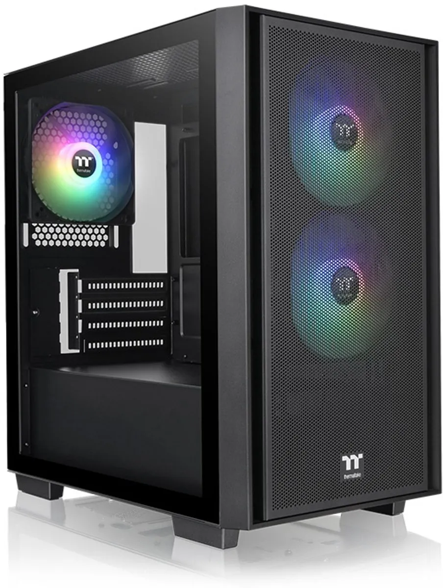 Thermaltake Versa H16 TG ARGB Micro Tower - 3 Ventilatoren - Zwart