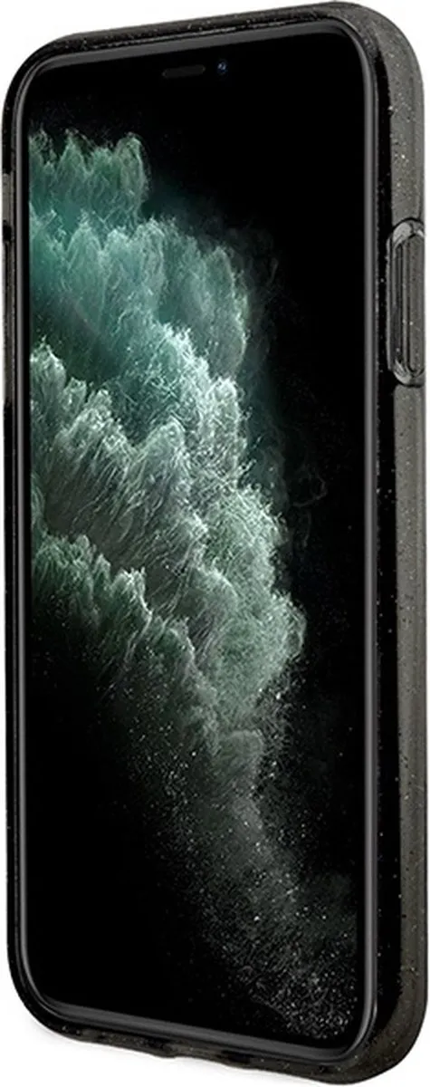 Karl Lagerfeld KLHCN61HNKCTGK Hoesje iPhone 11/Xr - Gliter - Zwart