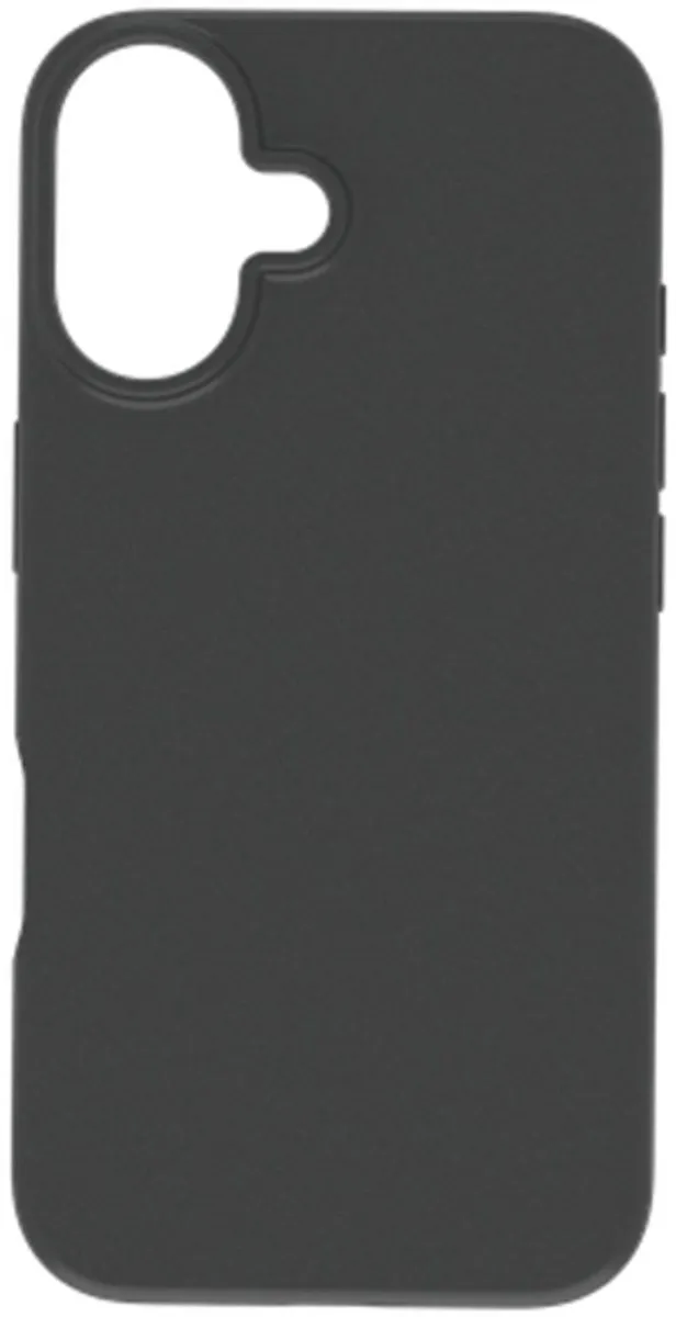 Just in Case iPhone 16 Siliconen Hoesje - Zwart