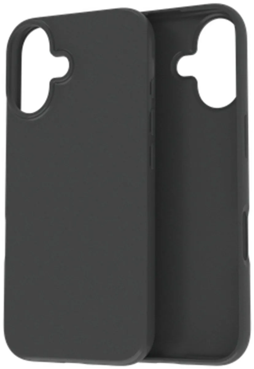 Just in Case iPhone 16 Siliconen Hoesje - Zwart