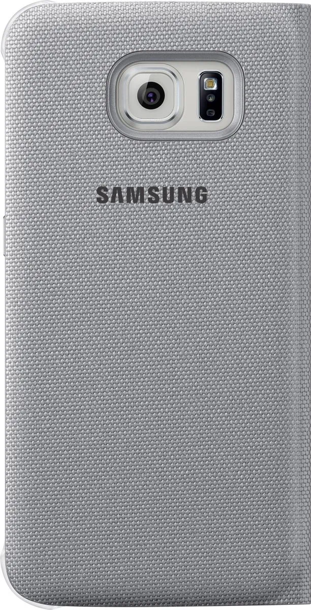 Samsung Galaxy S6 Flip Wallet Hoes - Zilver