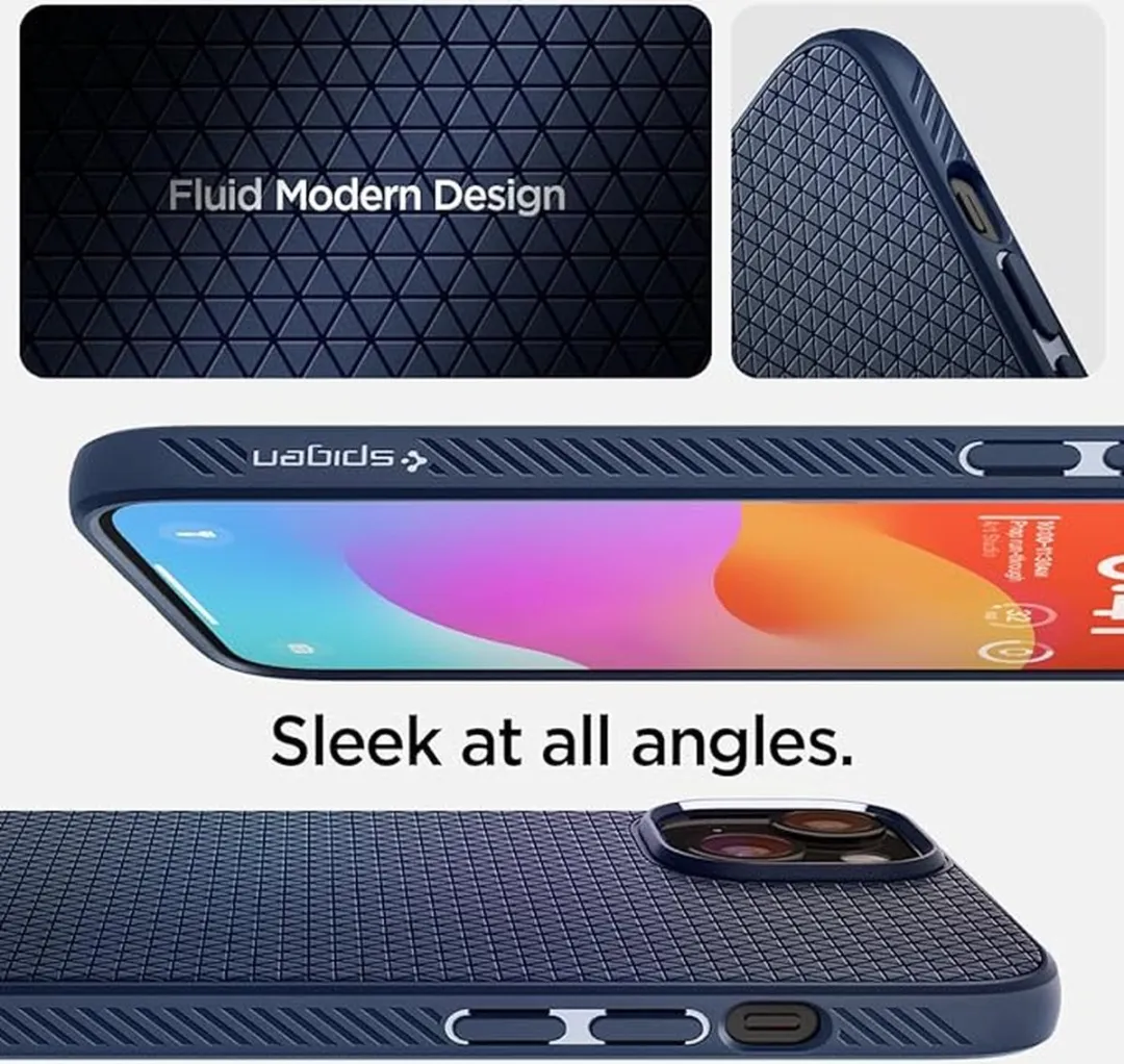 Spigen Liquid Air Hoesje iPhone 15 Pro - Blauw