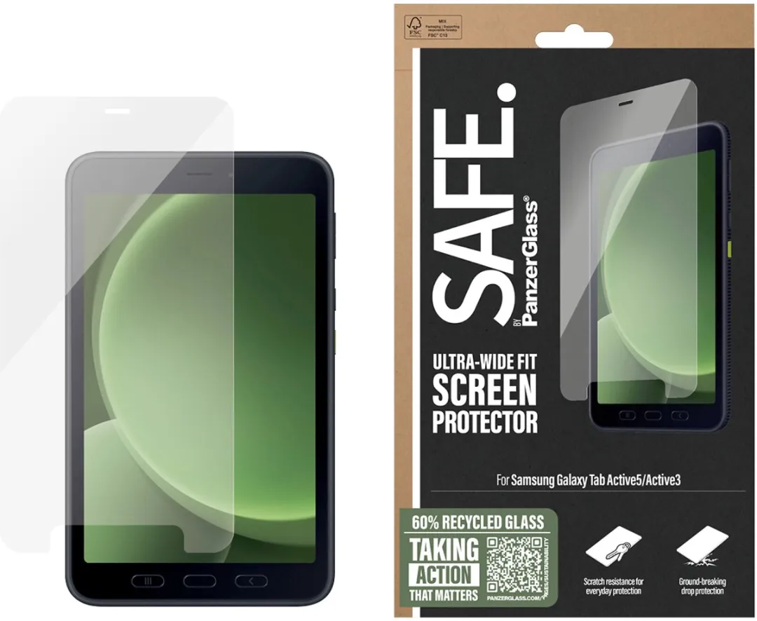 PanzerGlass SAFE. SAFE95736 Schermbeschermer - Samsung Galaxy Tab Active3/5 - Transparant
