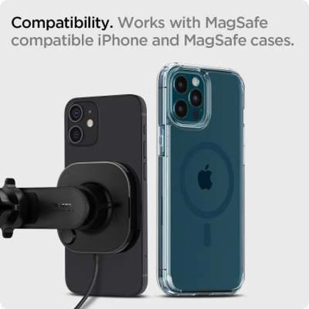 Spigen iPhone Mag OneTap Vent Car Holder 7.5W - Zwart