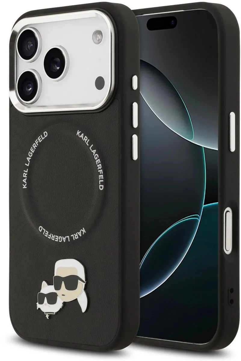 Karl Lagerfeld iPhone 17 Pro Telefoonhoesje - MagSafe - Zwart