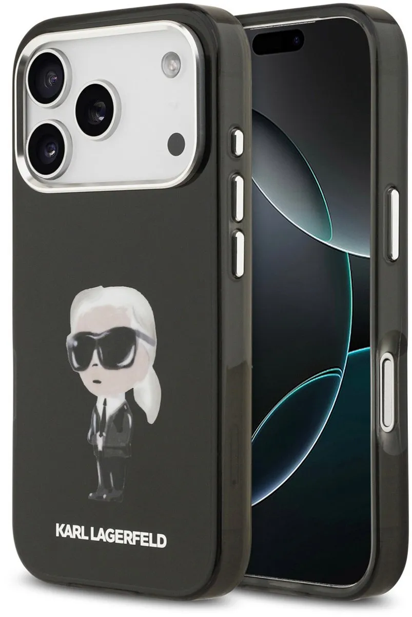 Karl Lagerfeld iPhone 17 Pro Telefoonhoesje - MagSafe - Zwart