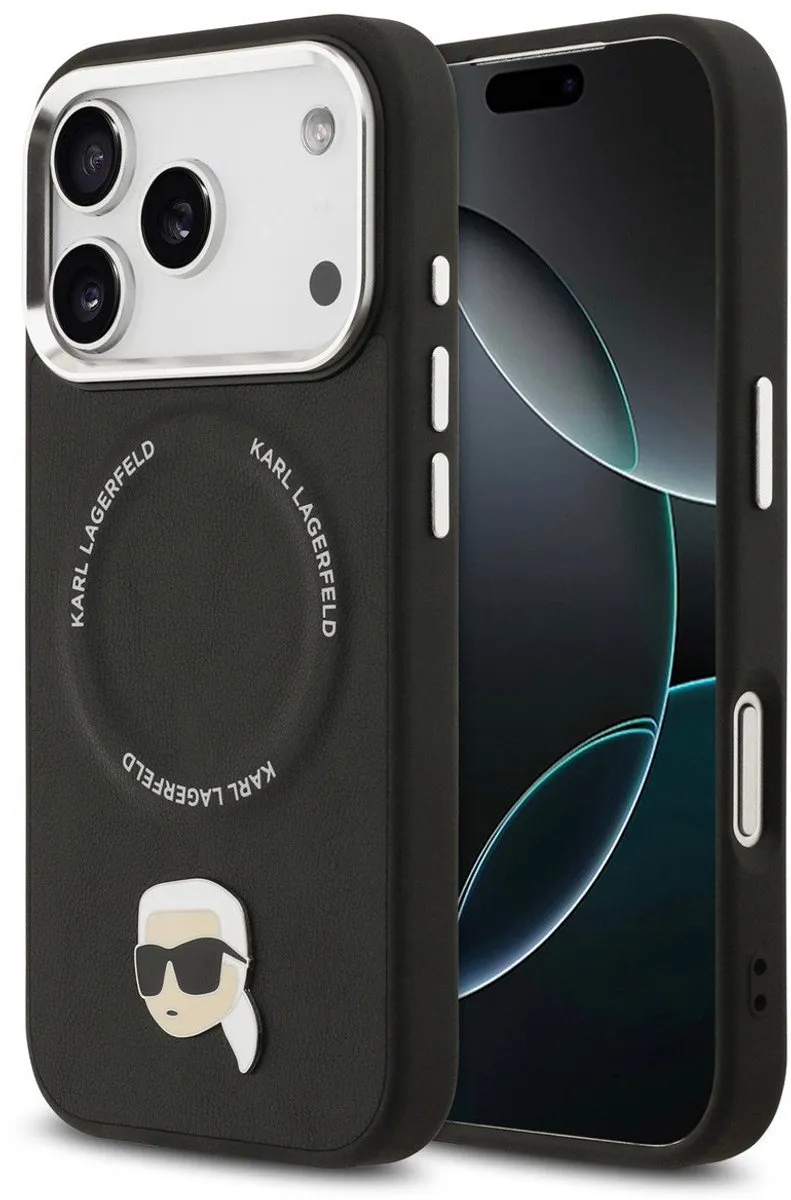 Karl Lagerfeld iPhone 17 Pro Telefoonhoesje - MagSafe - Zwart
