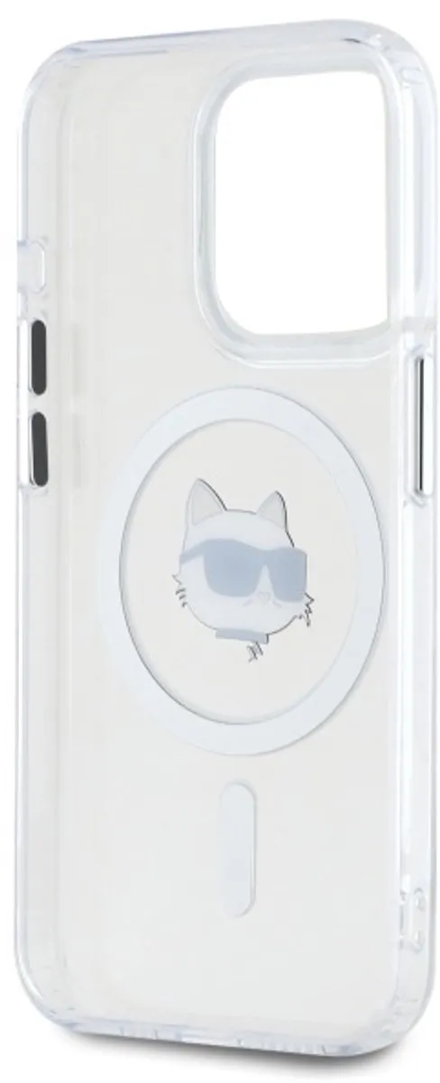 Karl Lagerfeld MagSafe Hoesje iPhone 15 Pro Max Tweety Transparant KLHMP15XHLSCHH