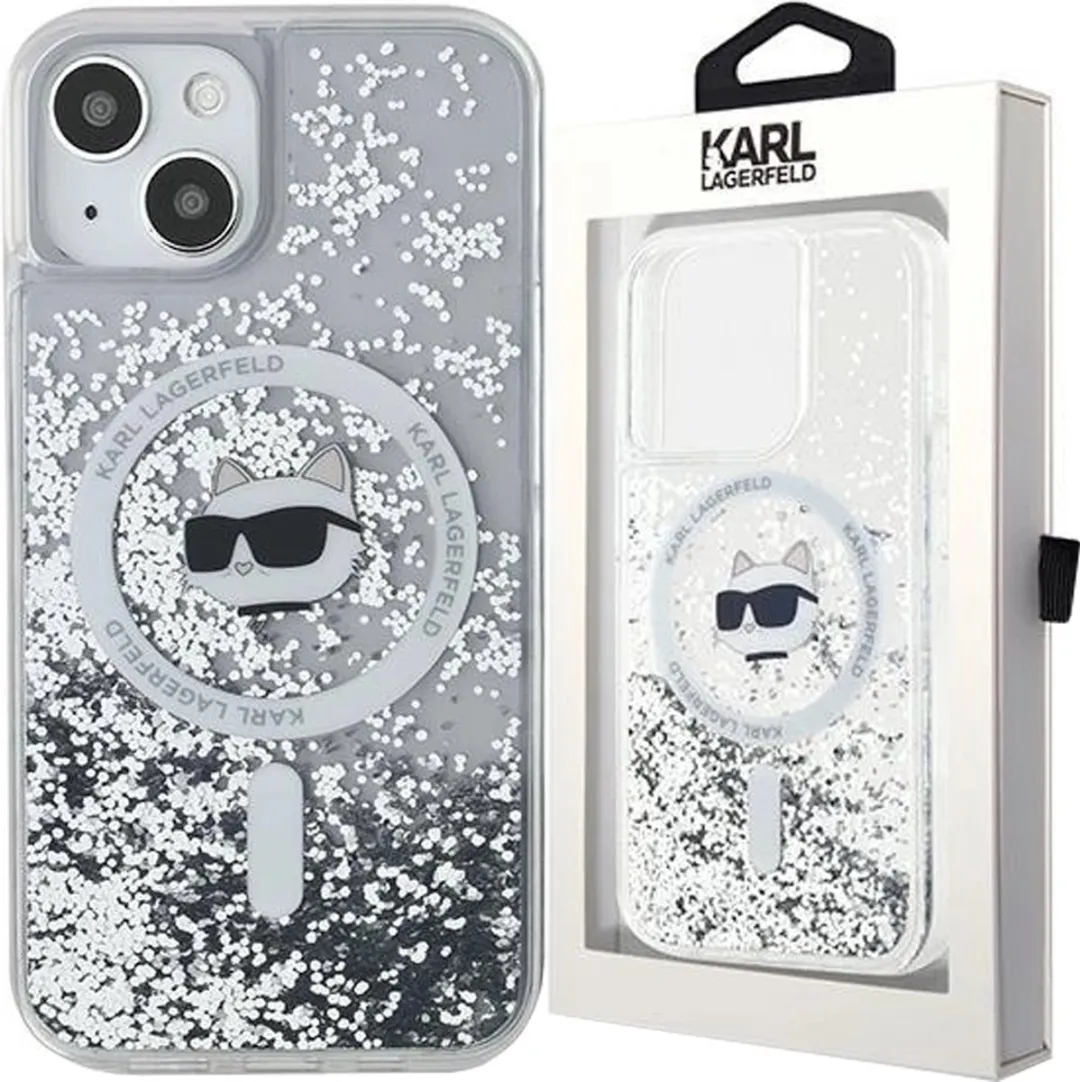 Karl Lagerfeld Choupette Liquid Glitter MagSafe Hoesje