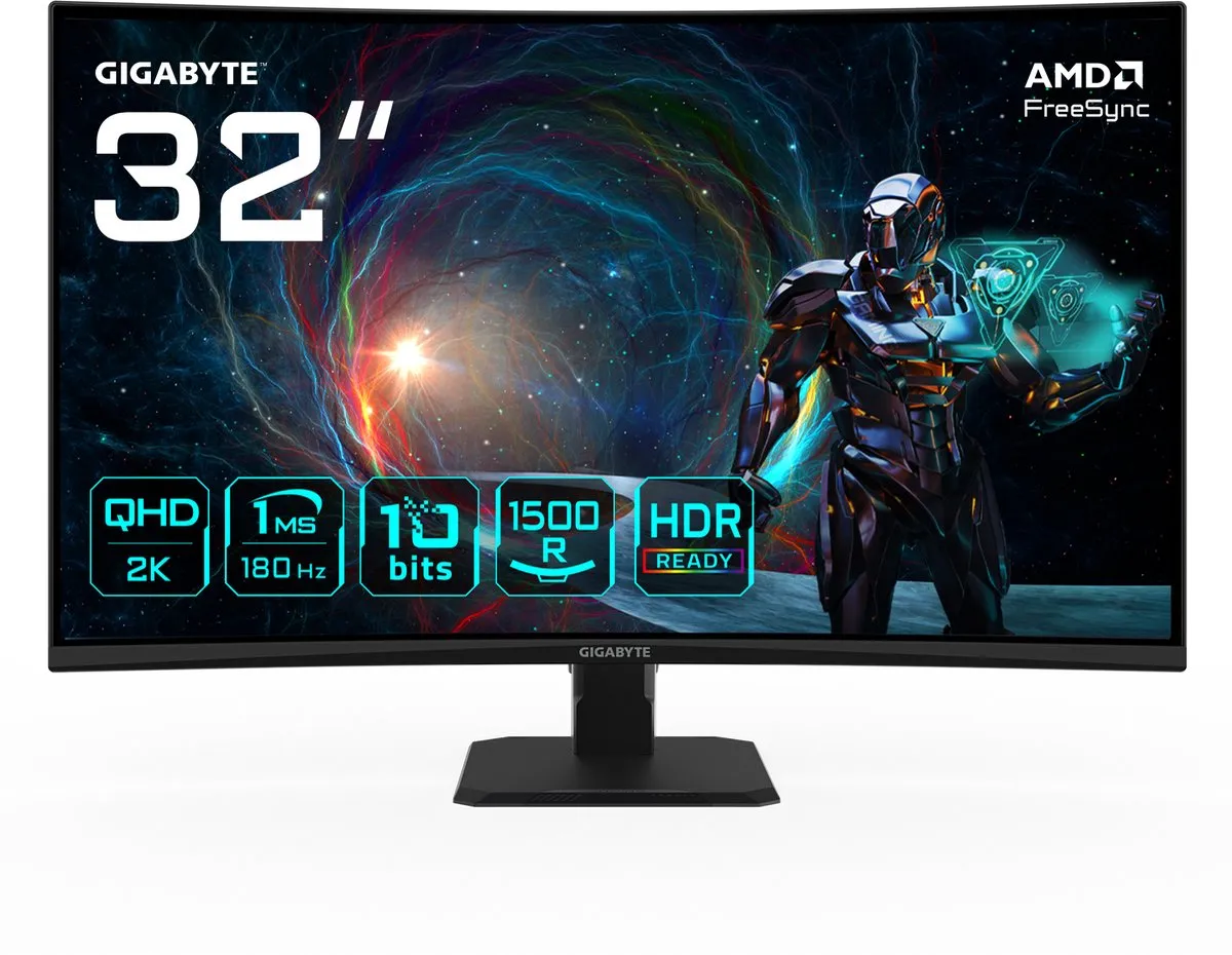 Gigabyte GS32QCA QHD Gaming Monitor 180Hz