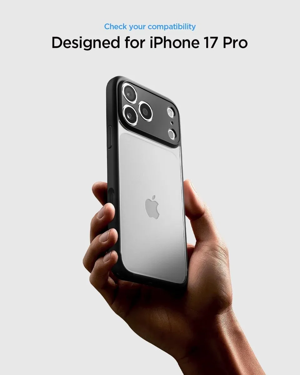 Spigen iPhone 17 Pro Back Cover Hoesje - Anti Vergeling - Zwart