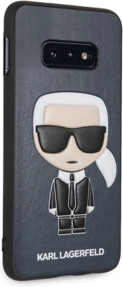 Karl Lagerfeld Ikonik Hoesje S202-12 Galaxy S10e - Blauw