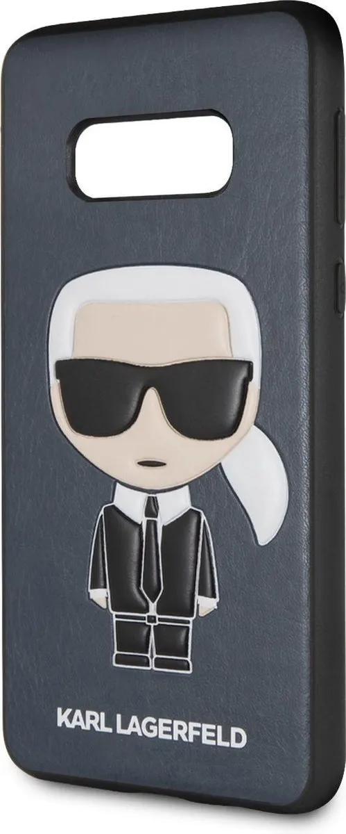 Karl Lagerfeld Ikonik Hoesje S202-12 Galaxy S10e - Blauw
