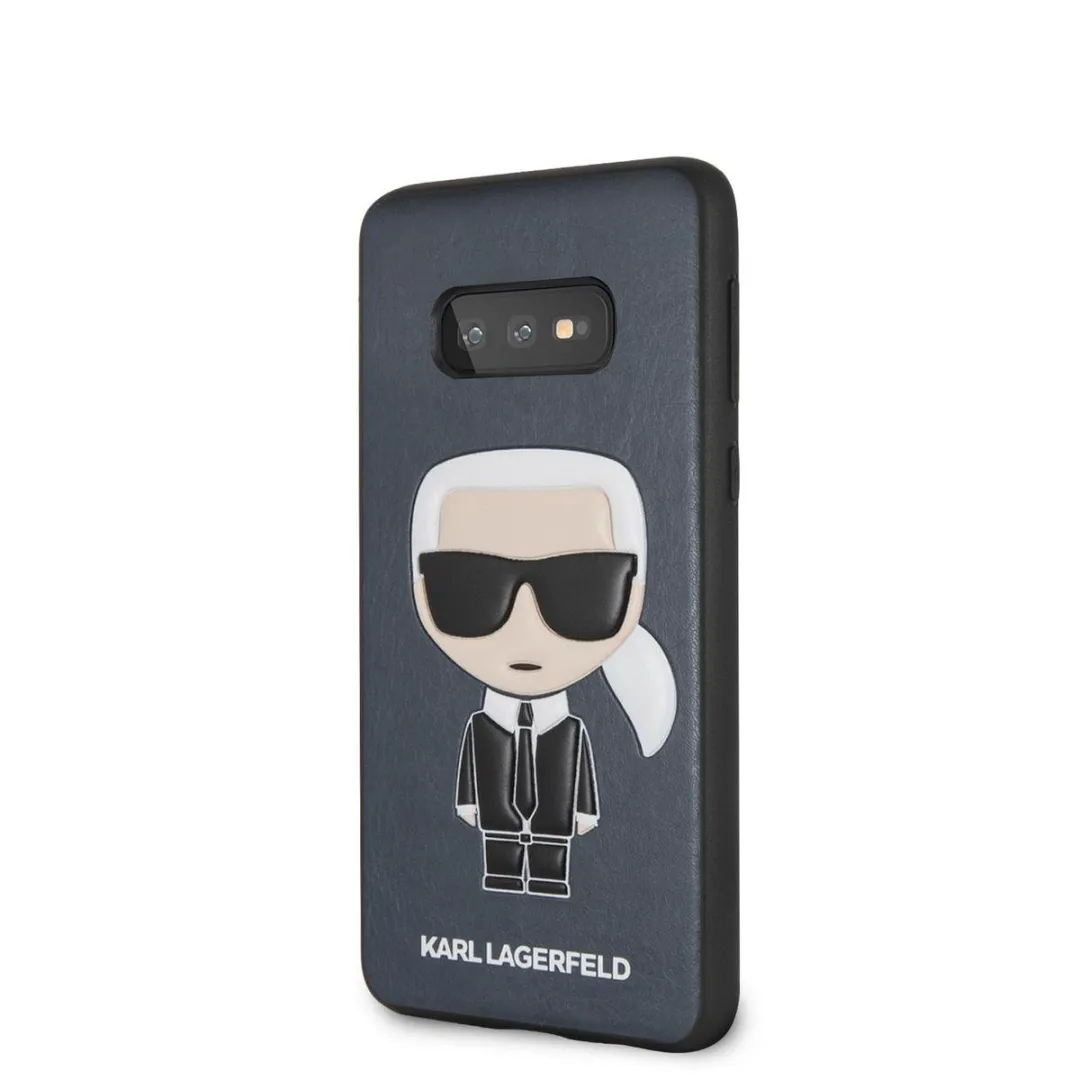 Karl Lagerfeld Ikonik Hoesje S202-12 Galaxy S10e - Blauw