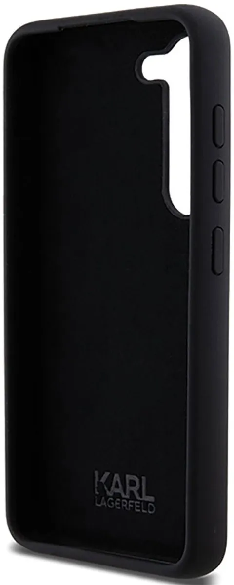 Karl Lagerfeld Ikonik Metal Pin Hoesje - Samsung Galaxy S24 - Zwart