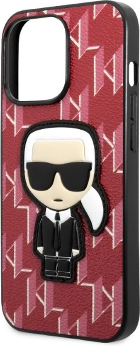 Karl Lagerfeld KLHCP13XPMNIKPI Hoesje iPhone 13 Pro Max - Rood