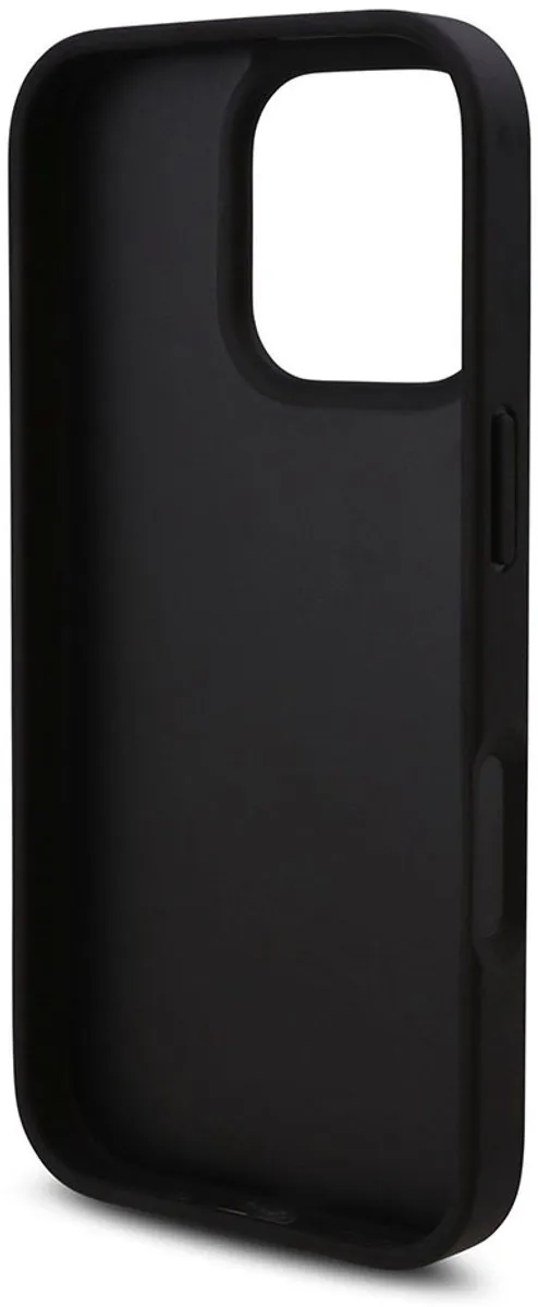 Karl Lagerfeld Beschermhoes iPhone 16 Pro Max Saffiano Zwart KLHCP16XSANKCPK